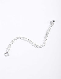 Silver Extension Chain Necklace - link has visual effect only