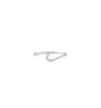 Sterling Silver Thin Wave Ring - link has visual effect only