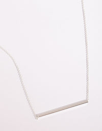 Sterling Silver Clean Bar Necklace - link has visual effect only