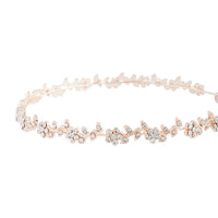 Rose Gold Diamante Leaf Tie Headband - link has visual effect only