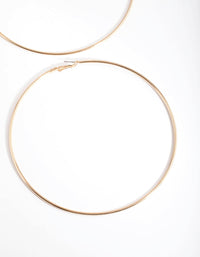 Gold Oversized Hoop Earrings - link has visual effect only