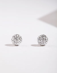 Silver Mini Fireball Stud Earrings - link has visual effect only