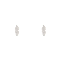 Silver Dainty Leaf Stud Earrings - link has visual effect only