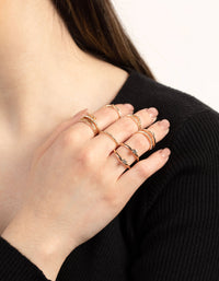 Gold Chain Bling Ring 8-Pack - link has visual effect only