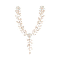 Rose Gold Flower Diamante & Bead Headpiece - link has visual effect only