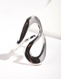 Silver Metal Swirl Ring - link has visual effect only