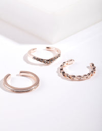 Rose Gold Delicate Toe Ring Pack - link has visual effect only