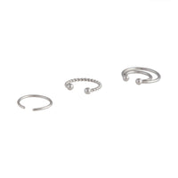 Silver Septum Cuff Coil Body Jewellery Pack - link has visual effect only