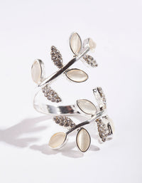 Silver Leaf Wrapped Ring - link has visual effect only