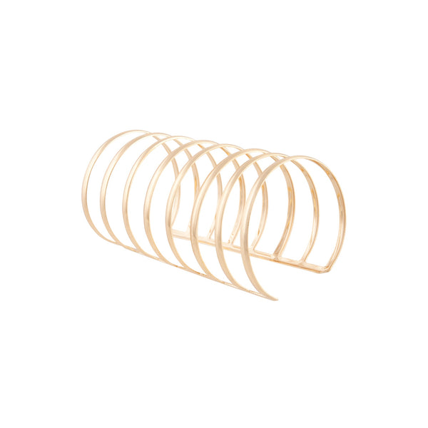 Gold Multi Band Cuff Bracelet