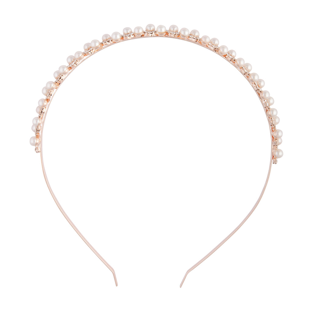 Rose Gold Pearl Diamante Headband | Jewelery | Necklaces | Rings | Lovisa