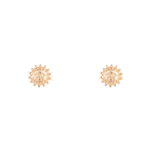 Mini Gold Sunshine Stud Earrings