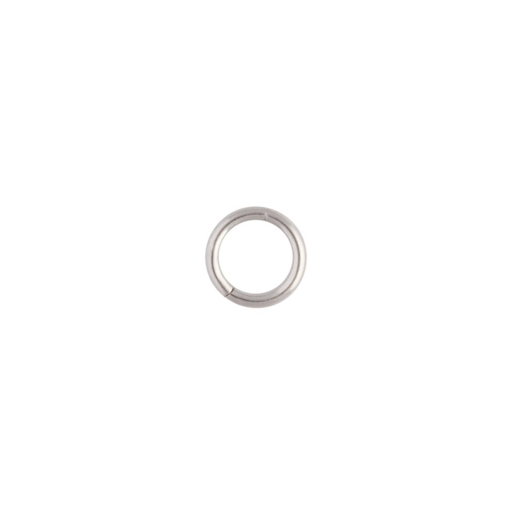 Rhodium 5mm Clicker Ring