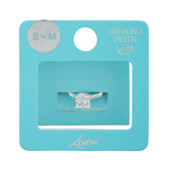 ST ST SOLITAIRE SQR ENG EG | Jewelery | Necklaces | Rings | Lovisa | 