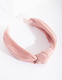 Pink Pleated Turban Headband - link has visual effect only