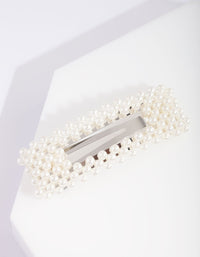 Pearl Rectangle Hair Clip - link has visual effect only