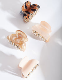 Blush Neutral Claw Clip 4-Pack - link has visual effect only