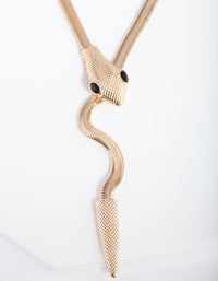 Gold Snake Wrap Necklace - link has visual effect only