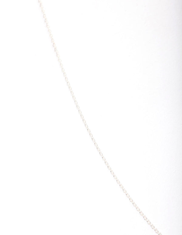 Sterling Silver 75cm Plain Chain Necklace