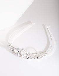 Silver Diamante Stone Tiara - link has visual effect only