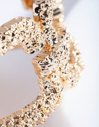 Gold Textured Cut-Out Bangle - link has visual effect only