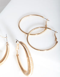 Gold Spiral Hoop Pack - link has visual effect only