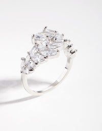 Cubic Zirconia Navette Wrap Ring - link has visual effect only