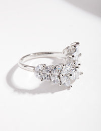 Cubic Zirconia Navette Wrap Ring - link has visual effect only