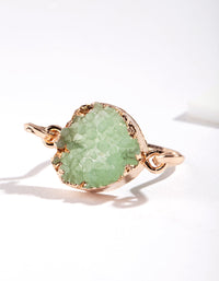 Gold Jade Druzy Ring - link has visual effect only