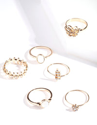 Gold Garden Stone Ring Pack - link has visual effect only