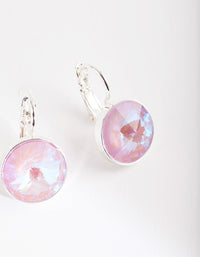 Pink Diamond Simulant Drop Earrings - link has visual effect only