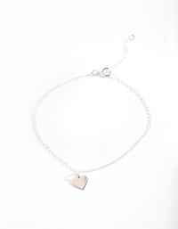 Sterling Silver Heart Charm Bracelet - link has visual effect only