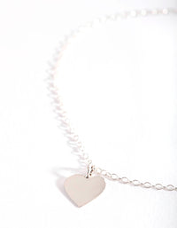 Sterling Silver Heart Charm Bracelet - link has visual effect only