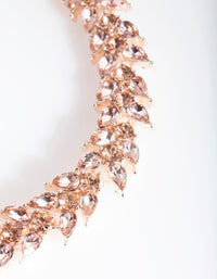 Rose Gold Diamante Petal Bracelet - link has visual effect only