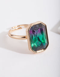 Gold Blue Ombre Ring - link has visual effect only