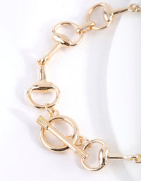 Gold Link T&O Bracelet - link has visual effect only