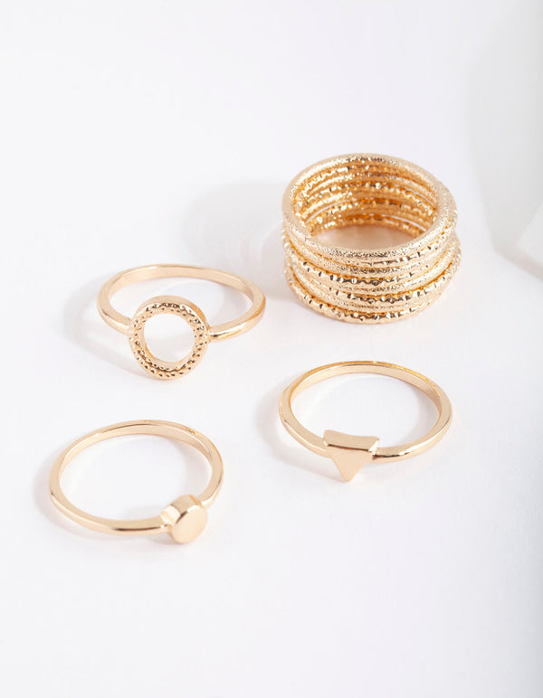 Gold Diacut Ring 11 Pack