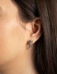Silver Snake Huggie Earrings - link has visual effect only