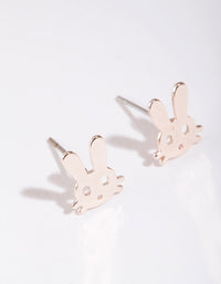 Rose Gold Bunny Stud Earrings - link has visual effect only