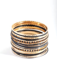 Gold & Black Bangle 20-Pack - link has visual effect only