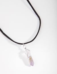 Wire Wrap Semi-Precious Necklace - link has visual effect only