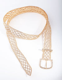 Gold Diamante Pattern Belt - link has visual effect only