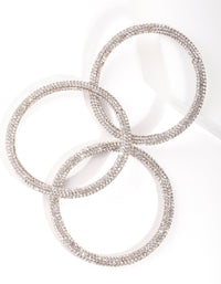 Silver Statement Diamante Bracelet Pack - link has visual effect only