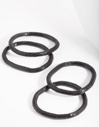 Black Stretch Mesh Bracelet 4-Pack - link has visual effect only