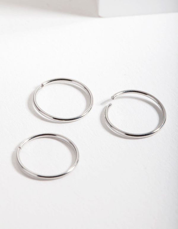 Surgical Steel Plain Nose Ring Pack