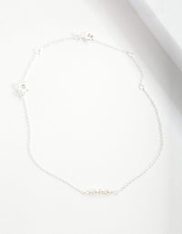 Sterling Silver Mini Pearl Bracelet - link has visual effect only