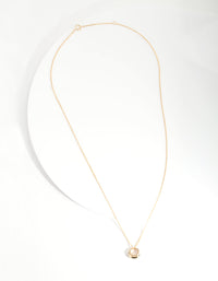 Gold Plated Sterling Silver Organic Open Circle Necklace - link has visual effect only