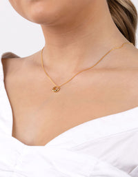 Gold Plated Sterling Silver Organic Open Circle Necklace - link has visual effect only