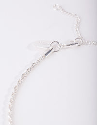 Silver Plated Thin Necklace - link has visual effect only