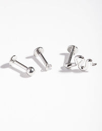Surgical Steel Snake Flat Back Earring Pack - link has visual effect only